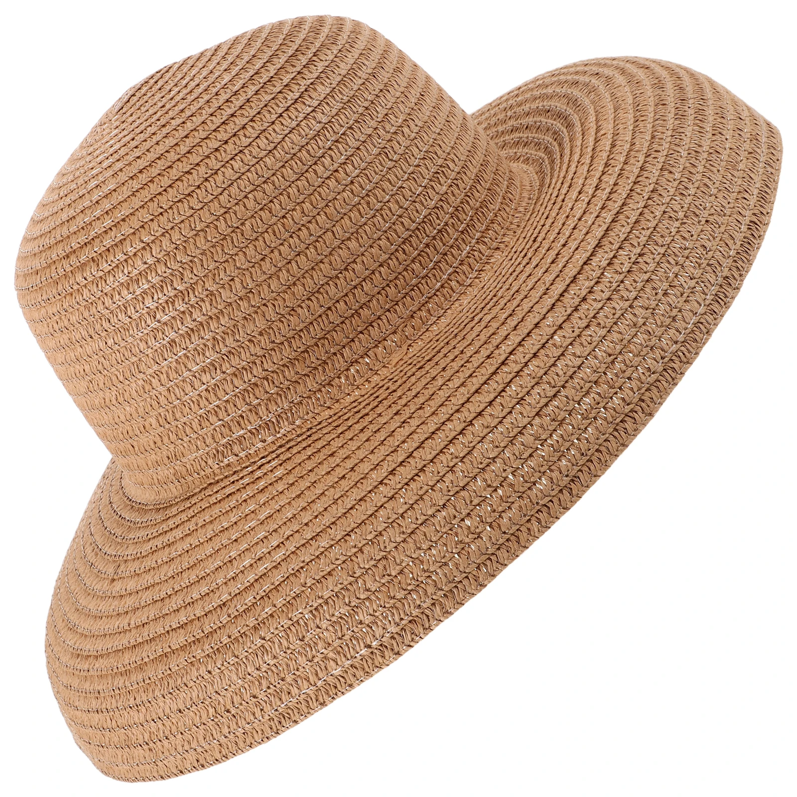 

Summer Straw Reusable Female Bucket Cap Women Sun Breathable Acrylic Beach Bucket Cap Large Brim Vintage Ladies Casual Hat