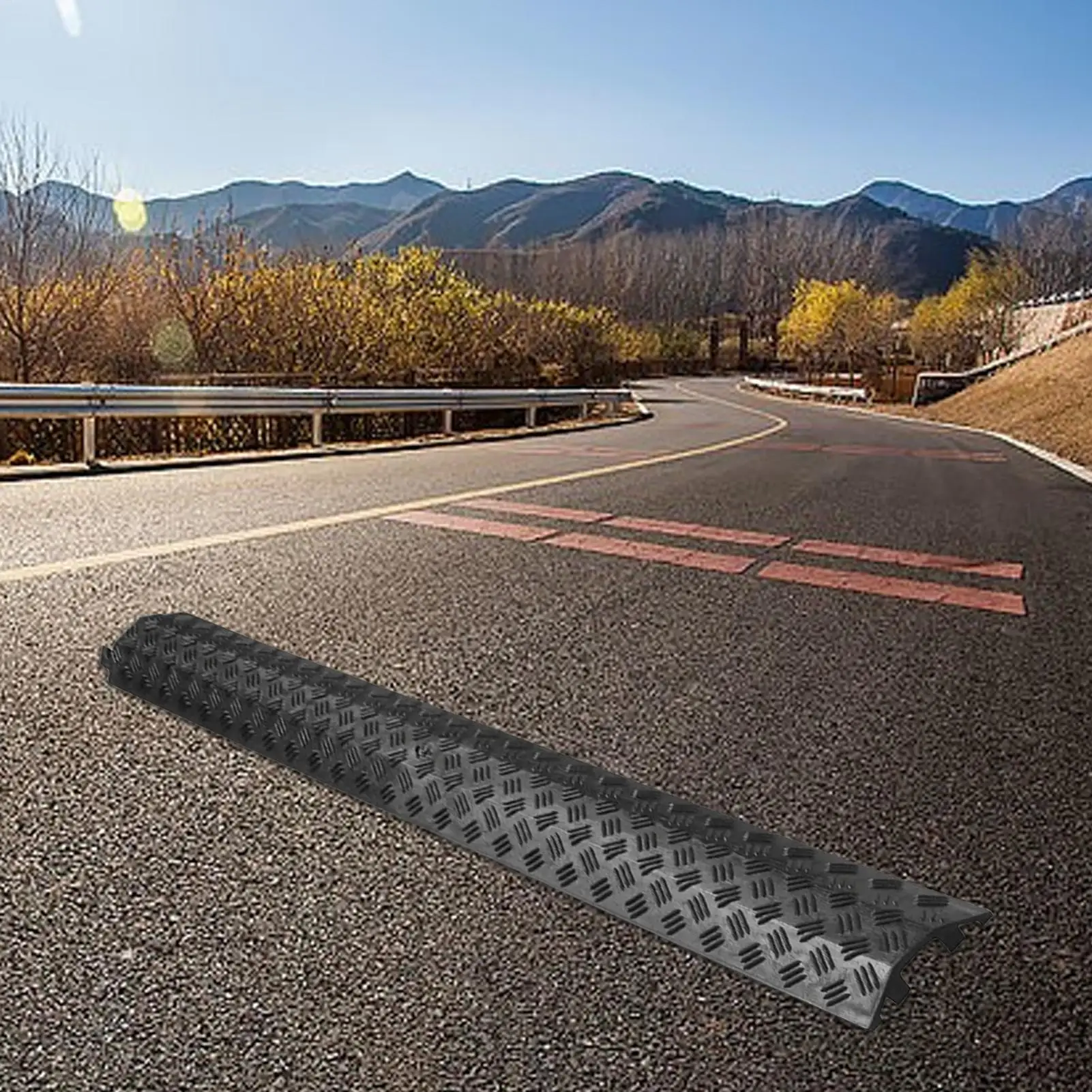 Cubierta protectora de Cable impermeable, rampa protectora de Cable de velocidad para acera, para entrada de carretera, pasarela de asfalto