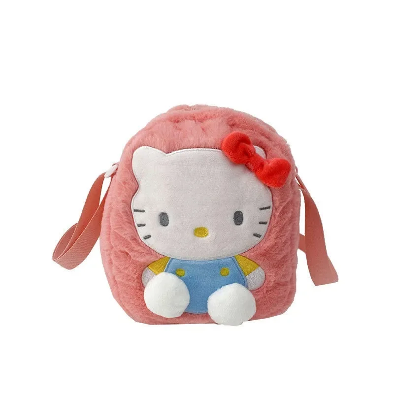 Hello Kitty Anime Kawaii Sanrio Ins Storage Toy Handbag Cute Y2k Cartoon Cinnamoroll Kuromi Shoulder Bag Gifts for Kids