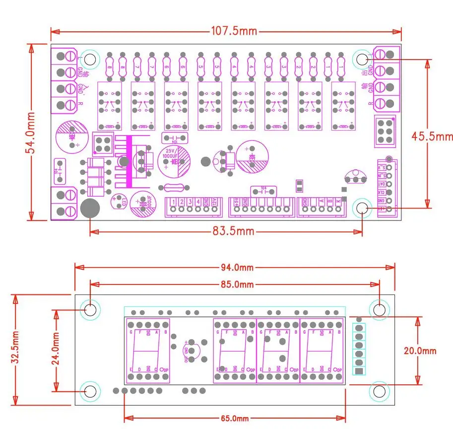 Fernbedienung Vorverstärker Leistungs verstärker Relais Lautstärke rca symmetrische Lautstärke regler Nixie Röhre Anzeige bildschirm