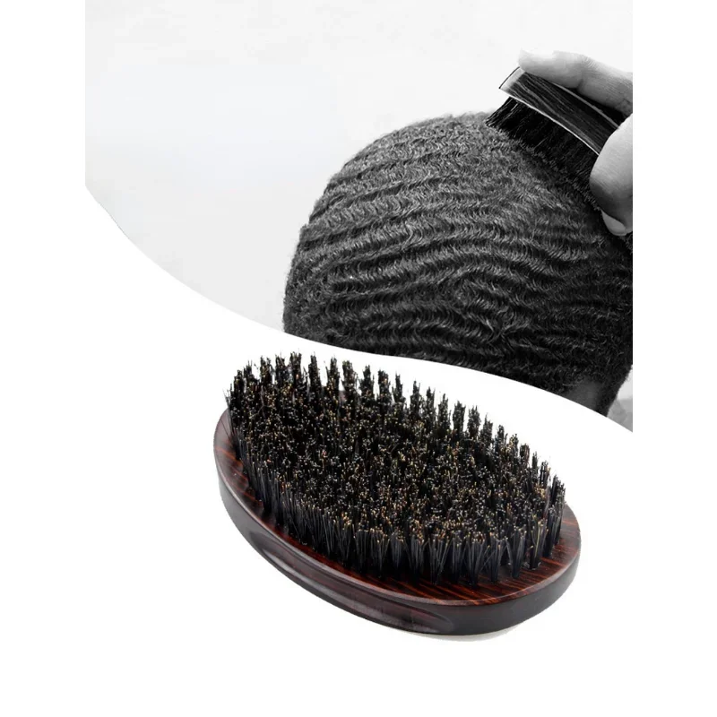 New MAN Brush Boar Bristle for Men's Mustache Shaving Comb Face Massage Facial Hair Cleaning Brush Beech Comb Drop Shipping