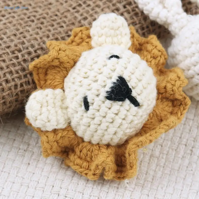 Animal-shaped Crochet Knitting Beads for Pacifier Chain Baby Photograph Props Baby Accessories Lightweight Gift