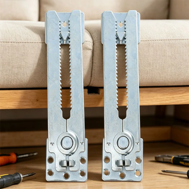 2pcs Sectional Couch Connectors 8.5inch Metal Sofa Locking Connectors For Modular Furniture Assembly Interlocking Brackets