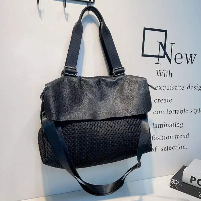 Large Capacity Casual Women Bag Shoulder Bag New Mesh Tote Bag Versatile Women Handbag