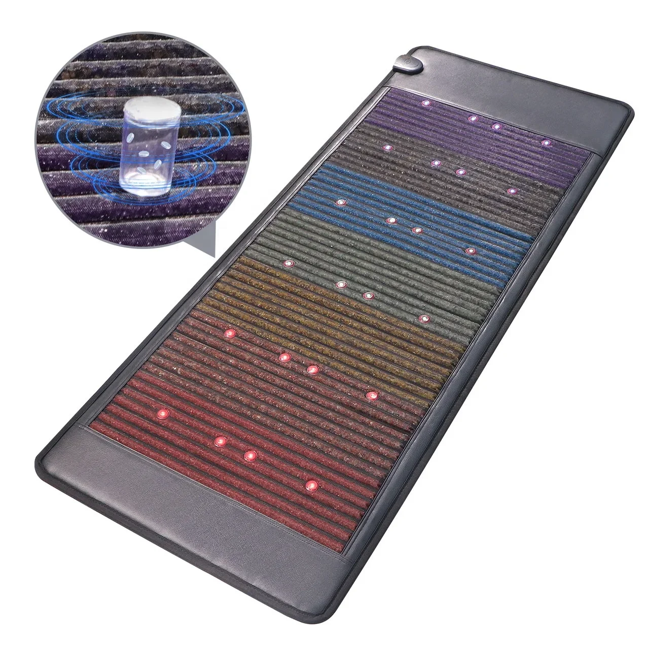 Beste Rondom Regenboog Edelsteen Infrarood Pemf Chakra Mat Hogere Dosis Pure Golf Pemf Mat