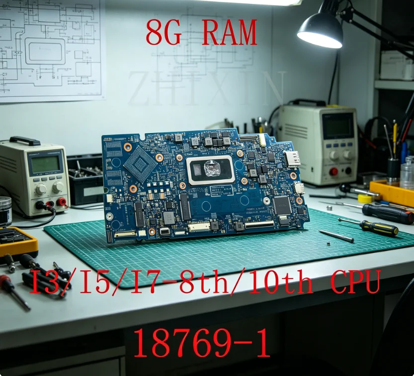 For Dell Latitude 3301 Vostro 5390 5391 7391 Laptop Motherboard With I3/I5/I7-8th/10th CPU 8GB RAM WASP13-MB 18769-1 mainboard