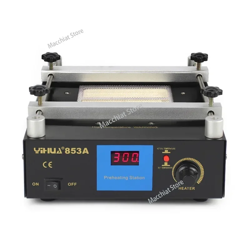 853A Constant Temperature Lead-free Preheating Station 600W BGA Rework  Digital Display Heating  CH