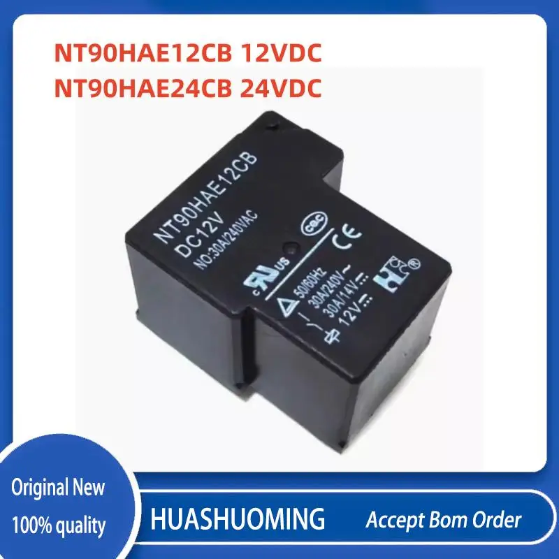 5PCS/Lot  New    NT90HAE5CB NT90HAE12CB NT90HAE24CB NT90HAE48CB 5PINS 30A 5VDC 12VDC 24VDC 48VDC