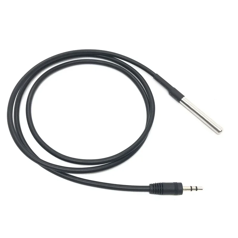 Waterproof DS18b20 2.5/3.5mm headphone head audio frequency cable tuya WIFI Zigbee control temperature device temperature sensor