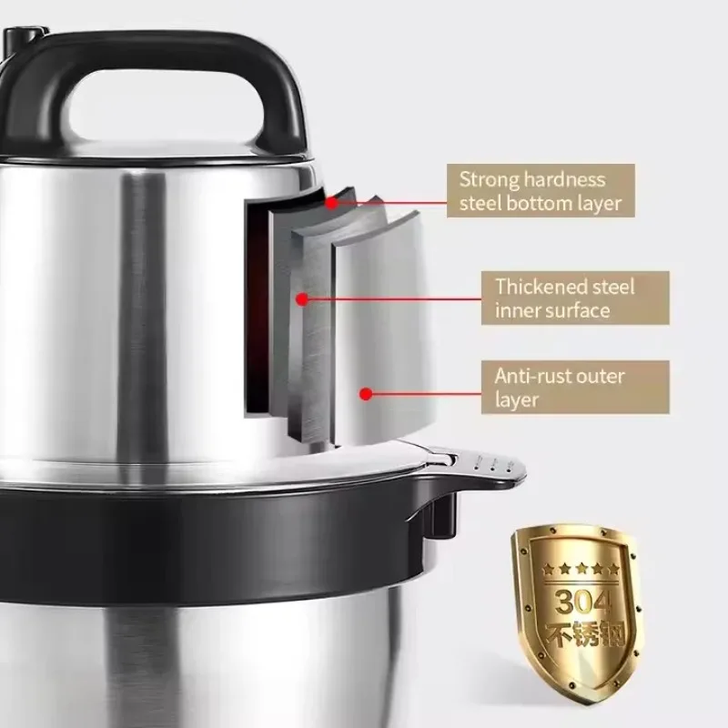 【Best 】2025 Hot Sell Yam Pounder Pounded Machine 6L Fufu Pounding Blender Meat Chopper Electric Meat Grinder