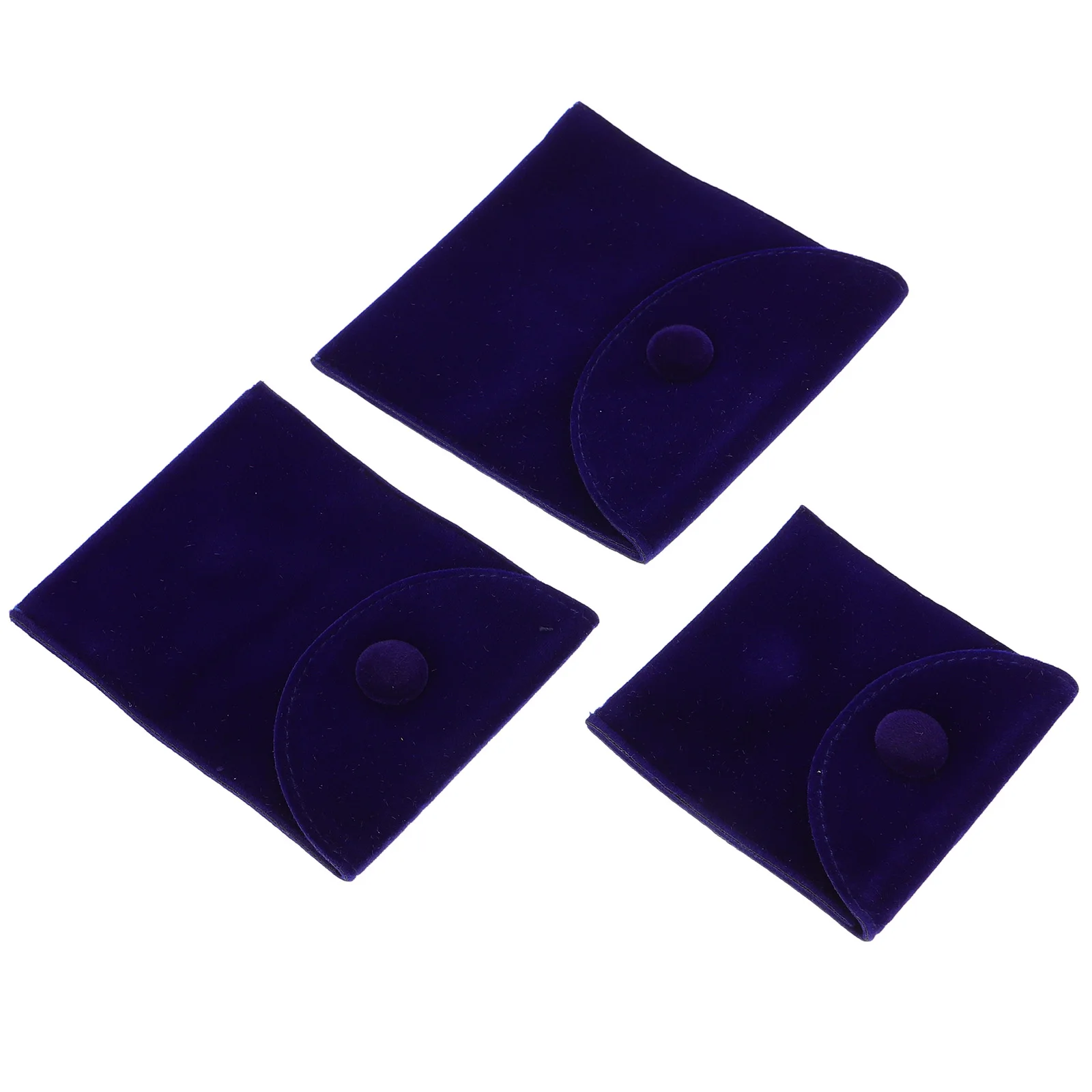 

3Pcs Jewelry Pouch Bags Snap Button Organizer for Necklaces Bracelets Rings Earrings Travel Home Pink Snap Button Jewelry Pouch