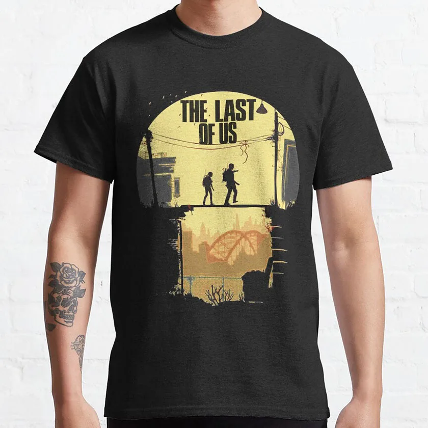 Day Gifts Last Of Us Joel And Ellie Family survival horror video game graphic t shirt for fan 100% cotton plus size clothes tops