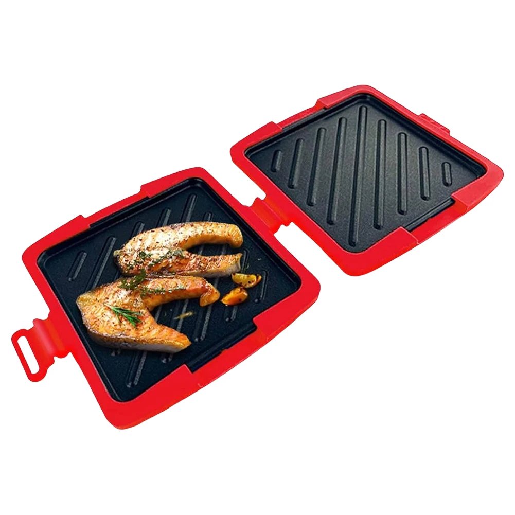 

Microwave Toaster Wireless Sandwich Maker Fast Versatile Small Toaster Easy To Clean for Cooking Breakfast Grilled Cheese Snacks