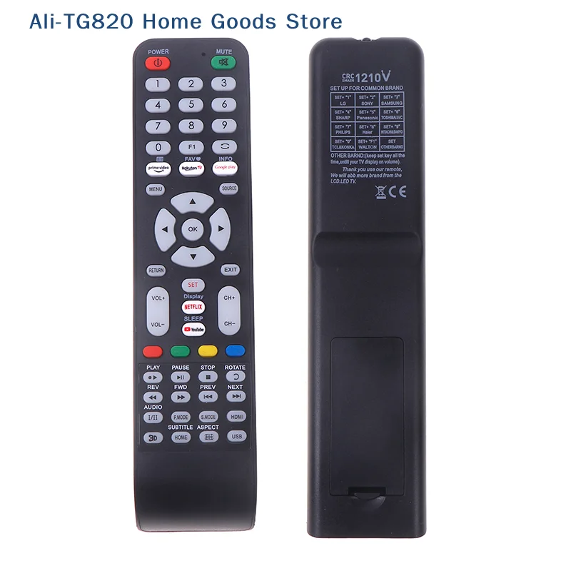 [TG820] 1 Control Remoto Universal para TV RM-L1210 Pro, Compatible con SHARP, Hisense, Skyworth, Haier, LCD, LED, Smart TV