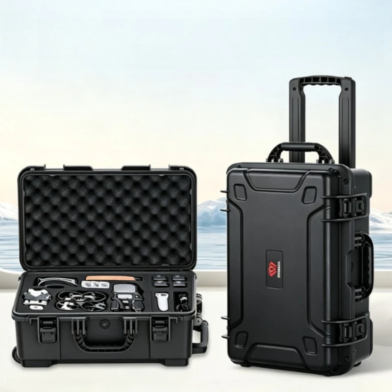 Waterproof Tool Case Safety Instrument Protective Box Portable Equipment Storage Trolley Case Household Camera Organizer Boxes