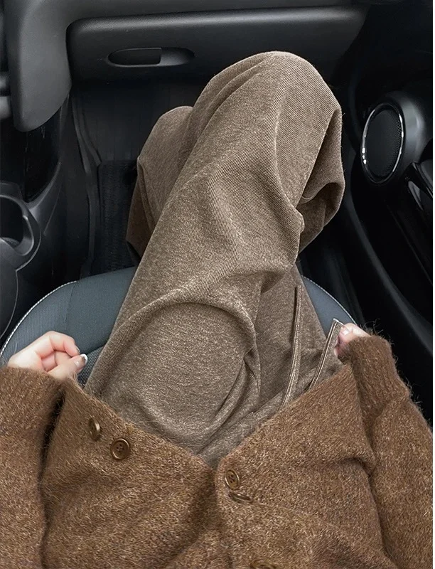 بنطال ذو قصة أرجل واسعة غير منتظم للمرأة الربيع طارد المياه حك غير مكفوف الحرم الجامعي الترفيه مرونة هدية الترتر الفتيات الزخرفية OL #4