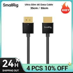 Transmissor e receptor de vídeo sem fio SmallRig, Ultra Slim, 4K, 60Hz, Cabo 2.0, 33 cm, 55cm, DSLR, 2956, 2957