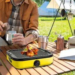 Outdoor Cooking Stove Windproof Camping Cook Stove Split Design Hiking Stove For Backpacking Hiking Boil Water Make Tea