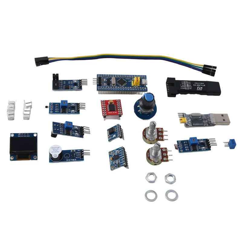 B47C 1 Sets Stm32 Development Board Starter Kit Stm32 Minimum System Board Electronic Breadboard Kit As Shown