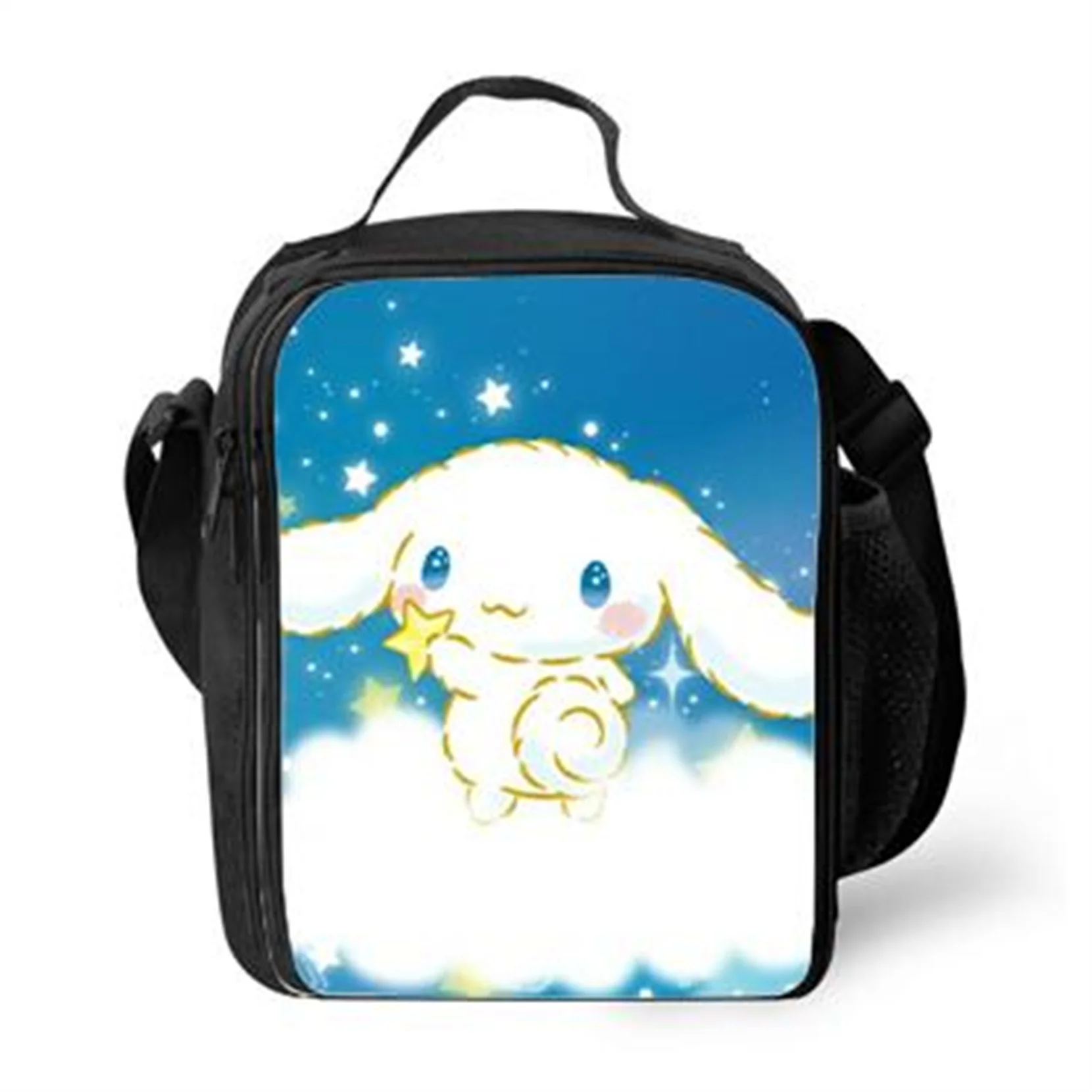 

Cinnamoroll Cartoon Lunch Bag Insulating Cooler Bag for Kids-Student Back to School Lunch Box