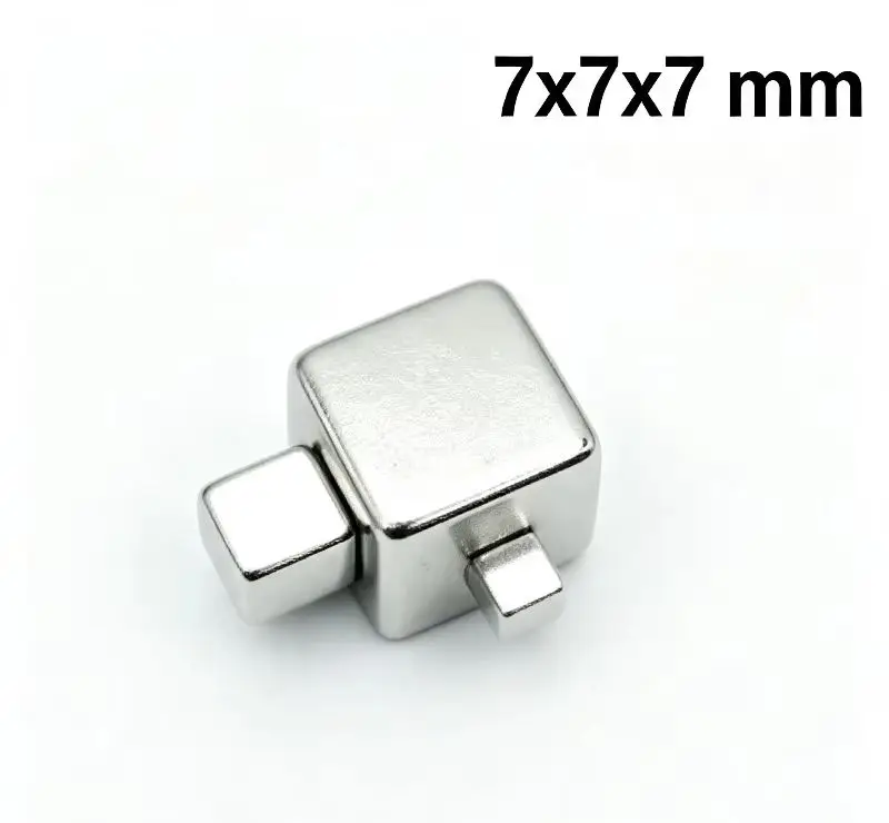 7x7x7 MM Small Block Magnets7x7x7MM N35 Super Strong Neodymium Sheet Permanent NdFeB Magnetic Square Magnet7*7*7