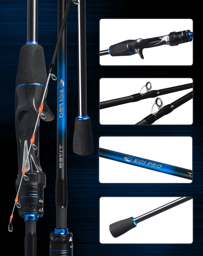 Kingdom EGI PRO Boot-Angelrute für Tintenfisch-Angeln, ultraleicht, TORAY T1100G +40T Carbon, FUJI-Ring, 1,5 m/1,75 m, für Tintenfisch und Oktopus – Detail 8