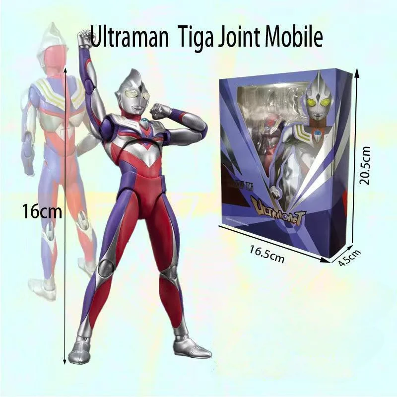 18cm SHF Ultraman Geed Tiga Zero Belial Classic Anime Action Figure PVC Kids Toys Doll Collection Figures Gift