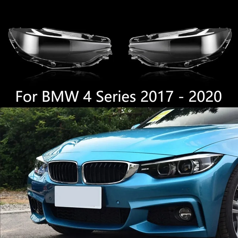 Left Side Car Headlight Lens Cover Headlamp Shade Shell For BMW 4 Series M3 M4 F32 F33 F36 F80 F82 2018-2020 Lampcover Car Parts