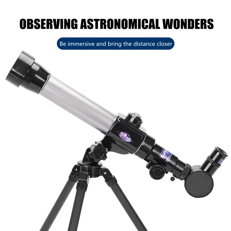 Entry-Level Astronomical Telescope For Observing The Moon And Stars Children\'s Telescope With Portable Tripod Monocular Zoom