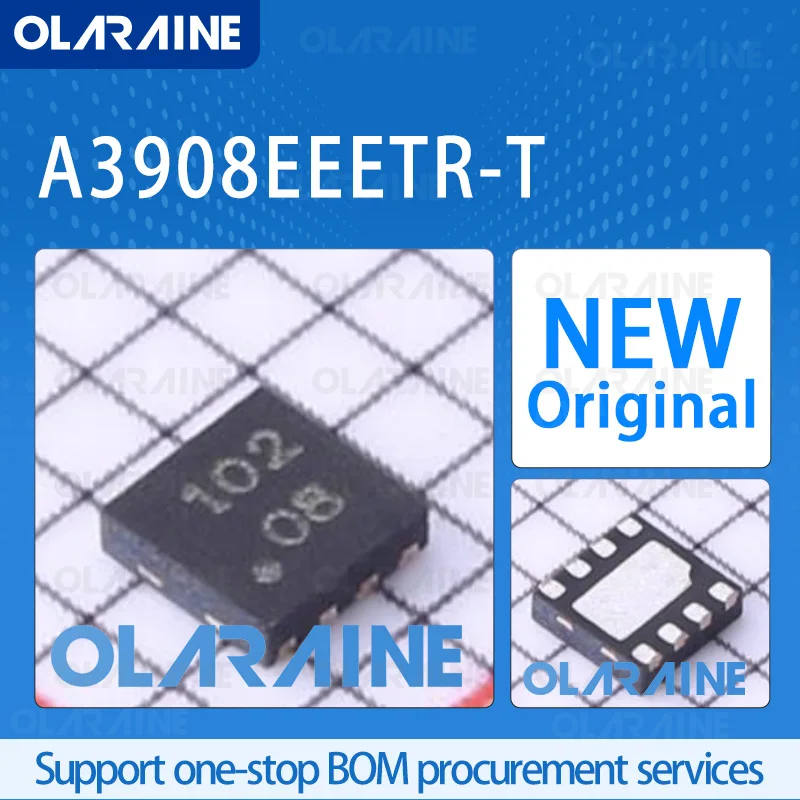 

5/10/100Pcs A3908EEETR-T DFN-8 original 100% New ic chip Motor/Motion/Ignition Controllers and Drivers Current 500 mA