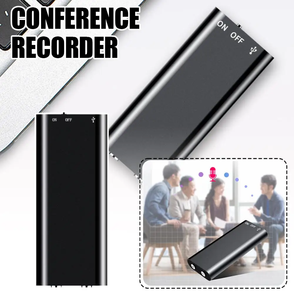 32GB Mini Voice Recorder Voice Activated Long Battery Recording Time Micro Waterproof Recorder Device For Lessons Meetings R4H9