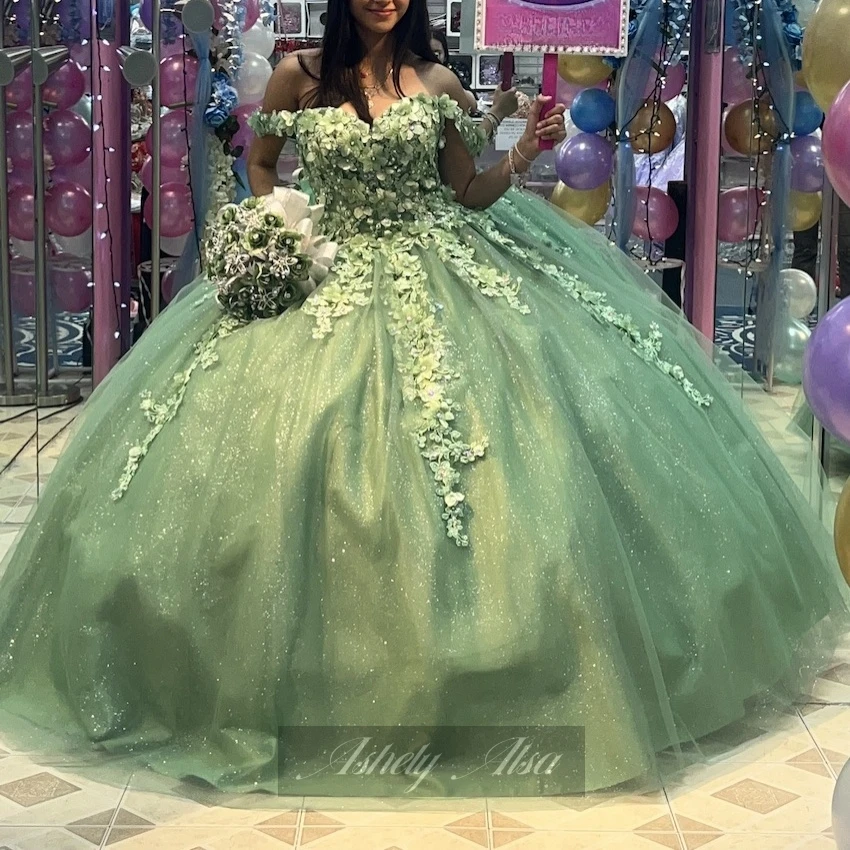 Ashely Alsa-3D ثوب حفلة زهري لحفلات عيد الميلاد ، فساتين Quinceanera ، حكيم عربي سعودي ، فاخر ، 15 ، 16