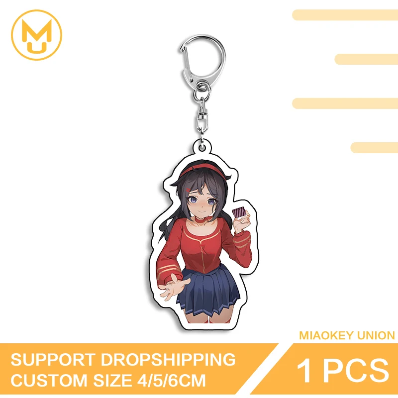 Adorable Simulated Mita Customizable Stylish Double Sided Acrylic Keyring Practical Creative Versatile Key Ring Accessory