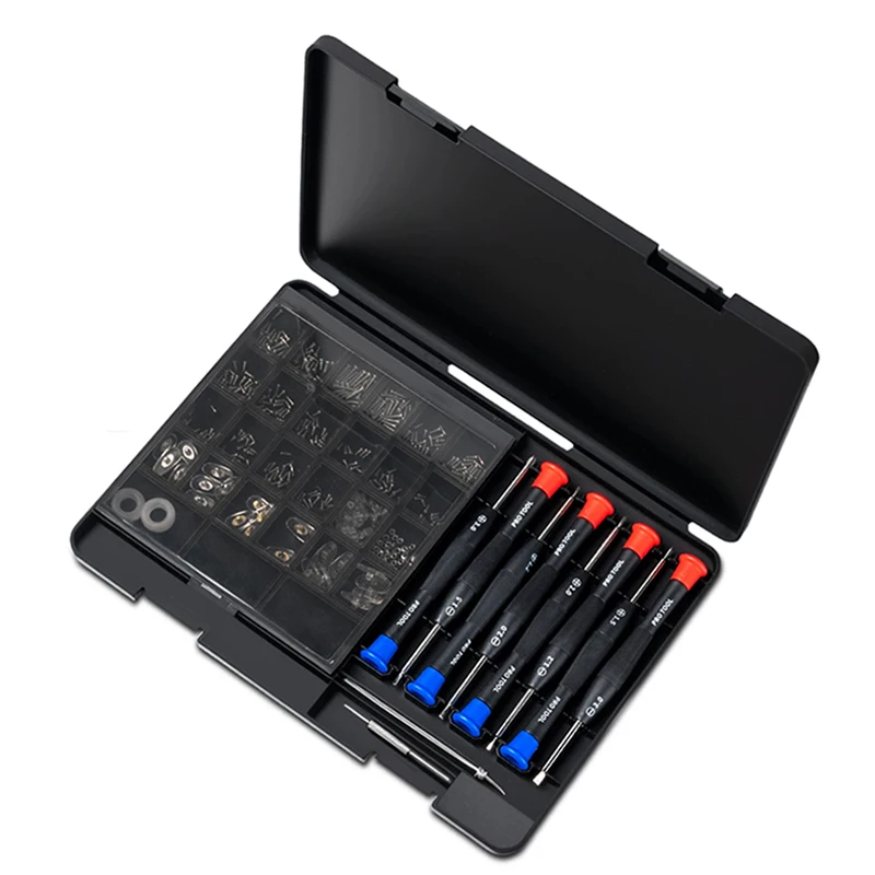 Eyeglass Repair Tool Kit with Screws Nose Pads Tweezers Cleaning Cloth and Precision Screwdriver for Eyeglasses Sunglasses - view 2