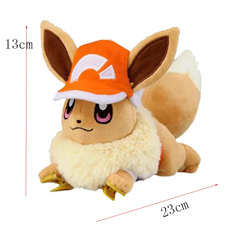 Originální eevee pokémon eevee spací poloha tělesa roztomilá kreslený plyš hračka plněné panenka vysoký kvalita vánočními dárky pro děti