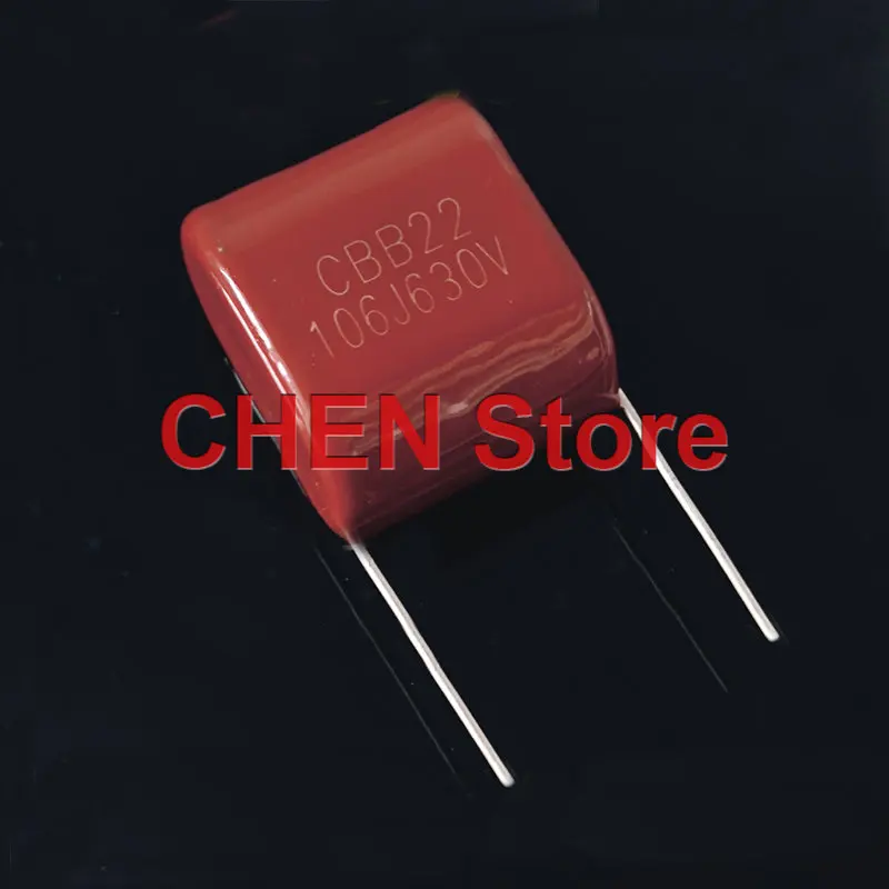10PCS/lot NEW CBB22 Capacitor 630V 106J P27MM P31MM Metallized Film Polyester Capacitor 106J630V CBB Capacitor Free Shipping