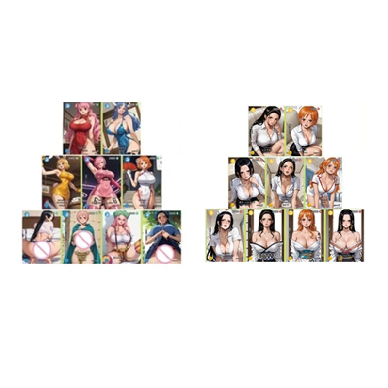 Anime japonês deusa história nami nico robin hyuga hinata perona cartões colecionáveis presente de aniversário de natal brinquedos infantis