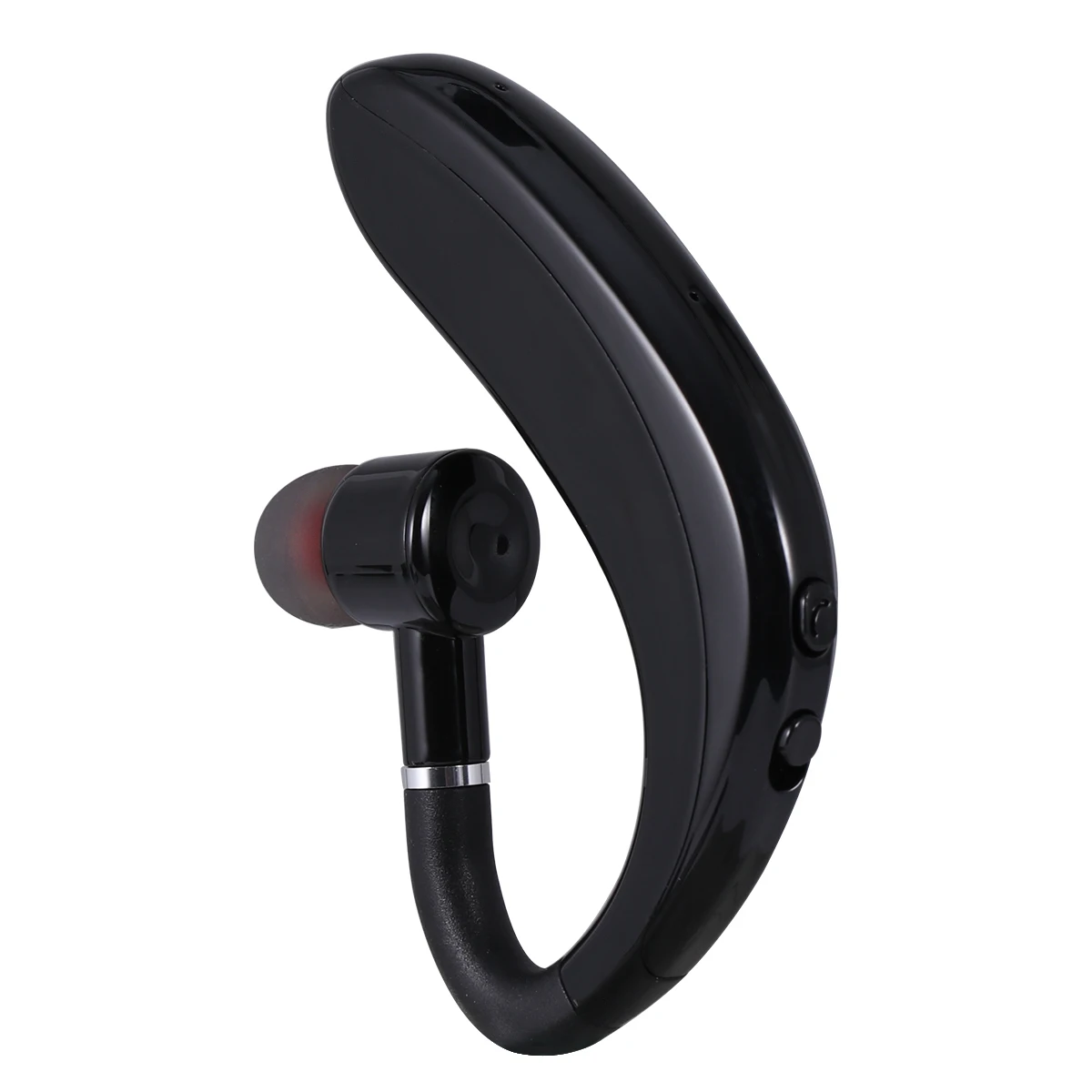 

1pc Earphones Wireless Stereo Driving Earpiece Long Life Workout Running Sport Lightweight Black