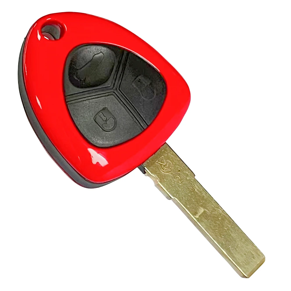 XNRKRY Chave remota de carro com 3 botões ID48 Chip 433Mhz para Ferrari 458 Auto Smart Car Key Fob com lâmina SIP22 sem cortes