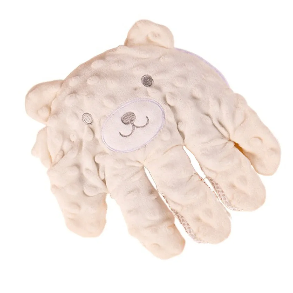 綿製自動なだめる手袋、調節可能なリモコン付き、赤ちゃんを落ち着かせるパッティング、快適な睡眠、赤ちゃんを落ち着かせる手のひら