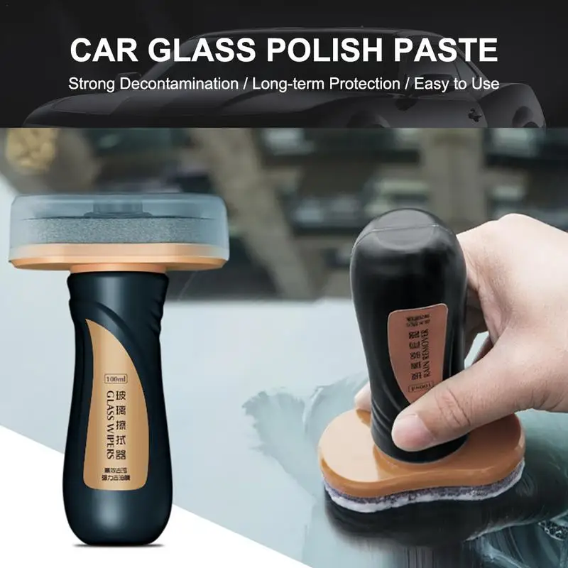 

100ml Car Glass Polishing Glass Oil Film Removing Paste Car Window Cleaner No Paint Damage Auto Windshield Cleaner Agent Tool