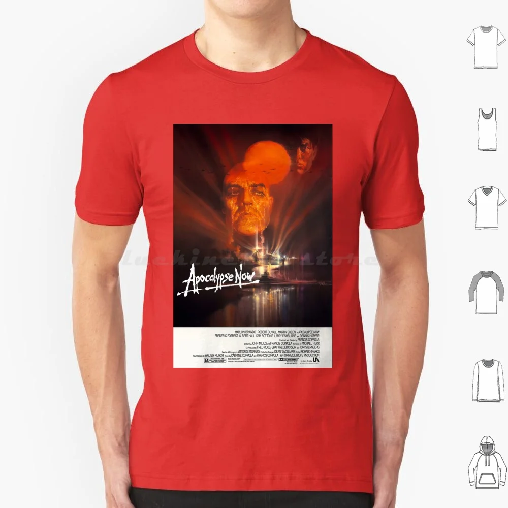Apocalypse Now Movie Poster T Shirt Big Size 100% Cotton Kubrick Cinema Film Movies Amazing Stanley Hitchcock Horror Terror Sci