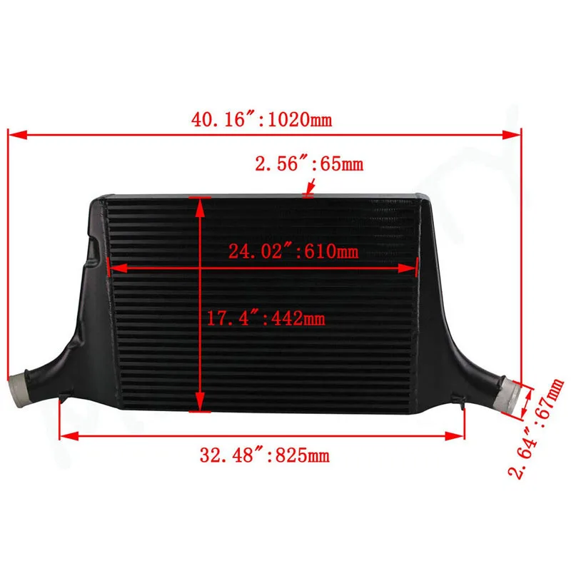 Intercooler For Audi A4 A5 Allroad Sportback B8 B8.5 3.0TDI 2.0TDI 08-16