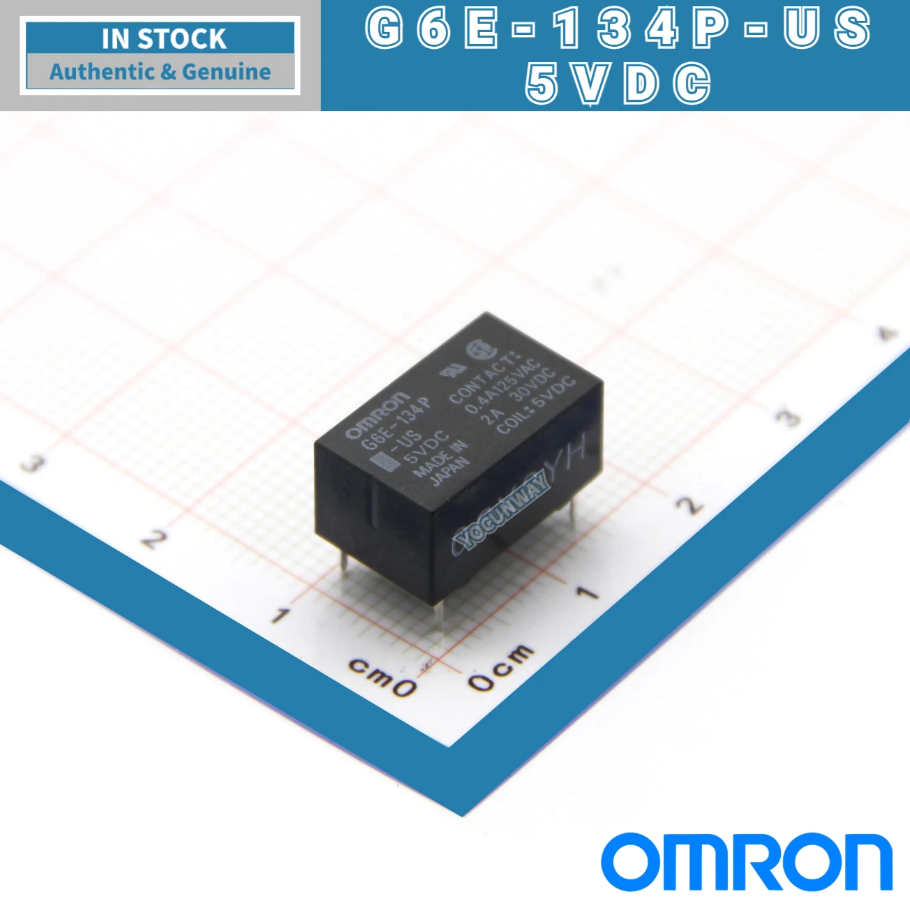 New Authentic Original Japan OMRON Single Relay G6E-134P-US-5VDC 12VDC 24VDC DC12V 24V 5V 2A 5PIN