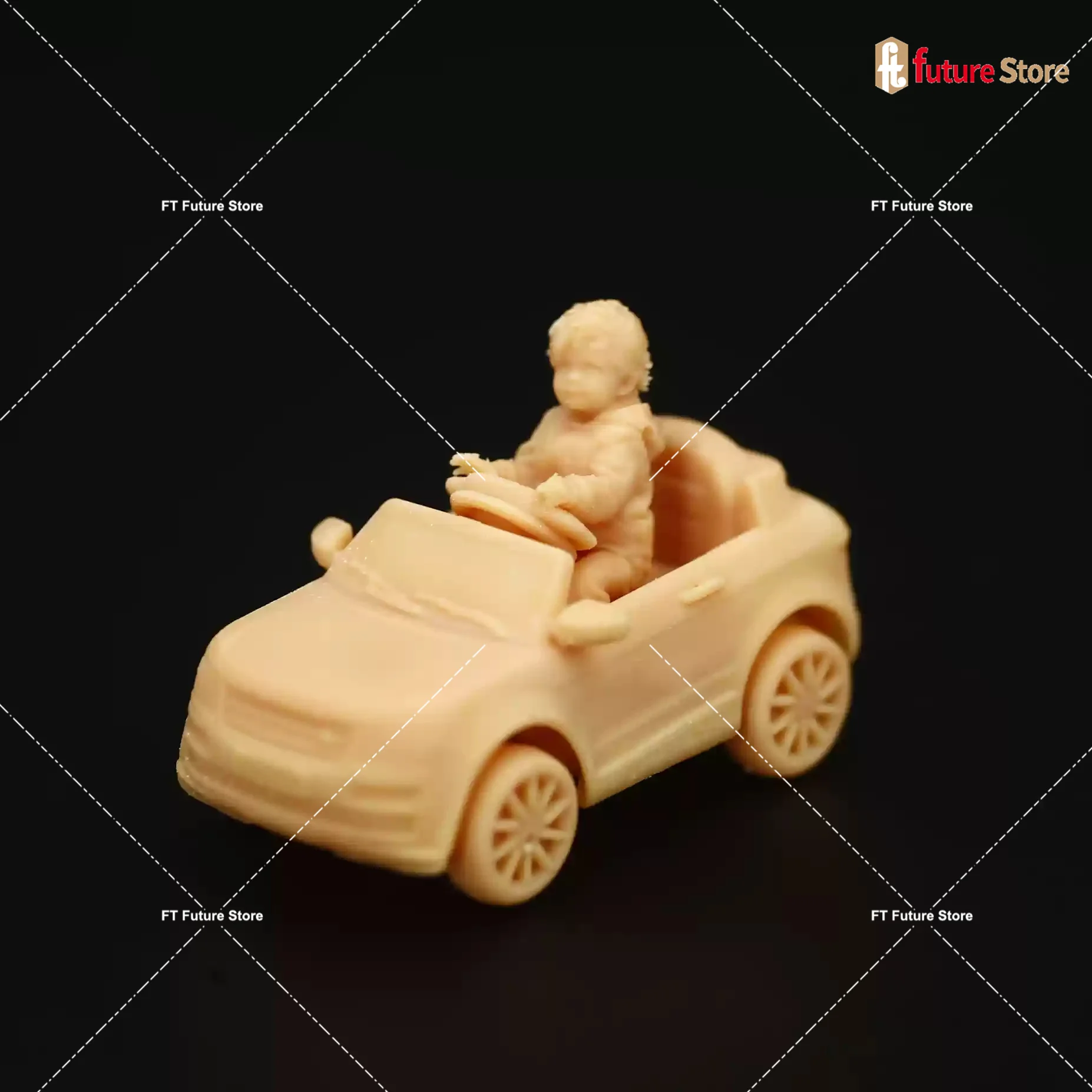 1/64 1/43 Spouse Crianças Brinquedo Carro de Bebê Figura Miniaturas Diorama Criativo Mini Boneca Cena Adereços Estatueta Modelo Artesanato Decoração