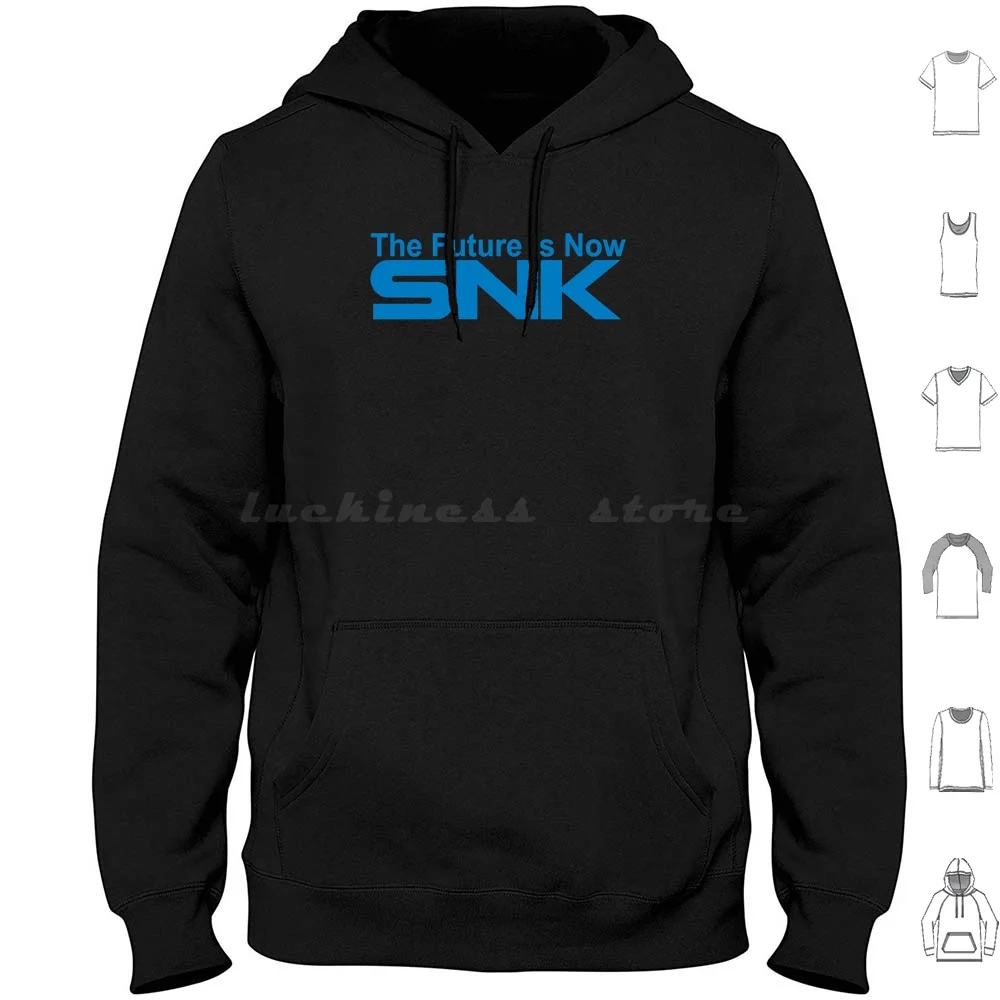 The Future Is Now ( Blue Version ) Hoodies Long Sleeve Snk Future Is Now Game Fighters Neo Geo Mvs Aes Manga Attack On