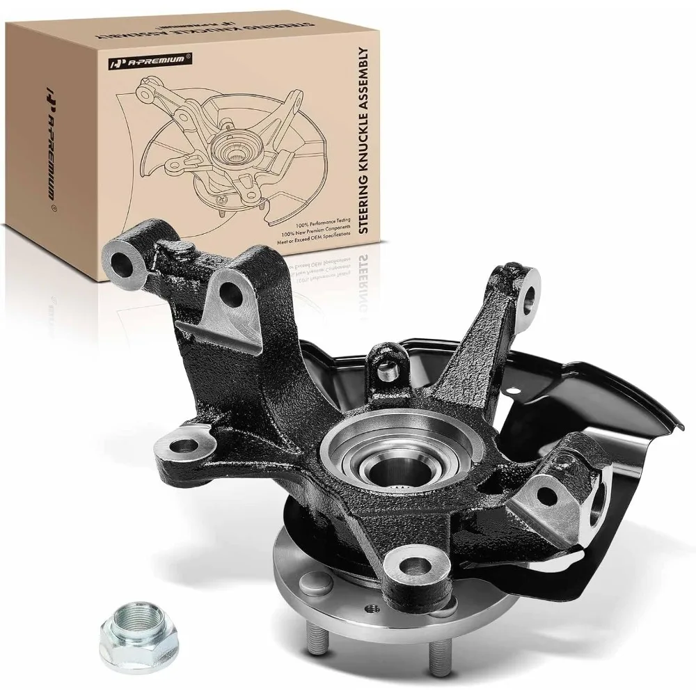 

A-Premium Front Right Steering Knuckle & Wheel Bearing Hub Assembly Compatible with Mazda CX-7 2007-2012, CX-9 2007-2015, Passen