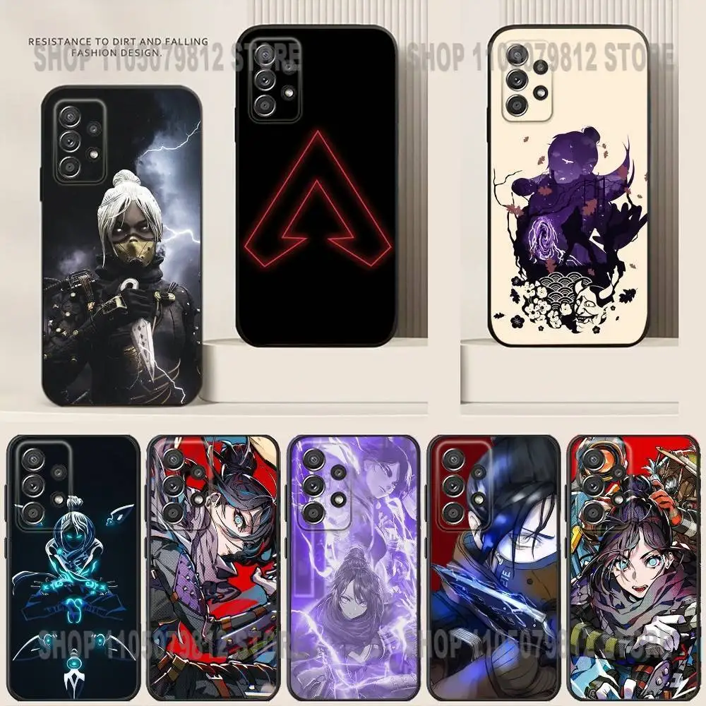 

Apex Legends Wraith Phone Case For Samsung S25,24,21,22,23,30,Ultra,20,Plus Black soft silicone case