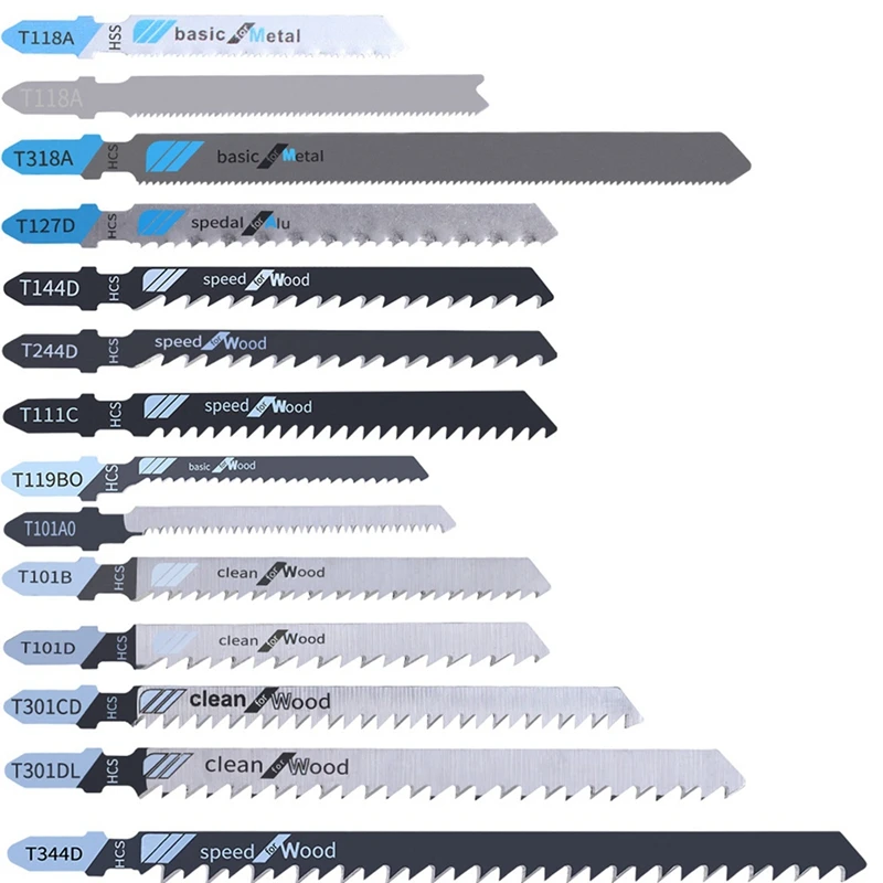 Curved Saw Blade 48-Piece Set Metal Universal Fine Tooth Middle Tooth Saw Blade Aluminum Woodworking Saw Blade Set 48PC Durable