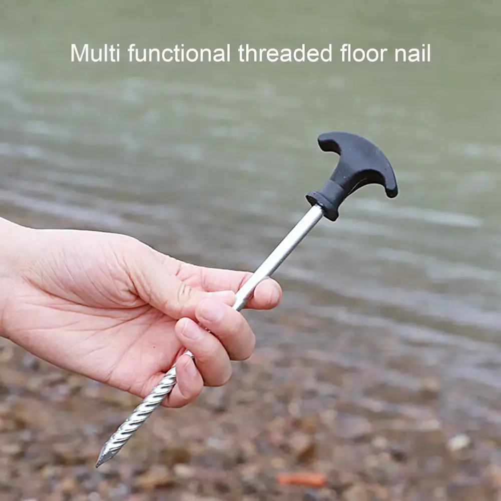 

Strong Multipurpose Galvanized Iron Impact Resistance Camping Garden Canopy Stake Mushroom Shape Ground Nail for Outdoor